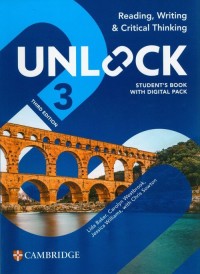Unlock 3 Reading, Writing and Critical - okładka podręcznika