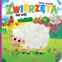 Zwierzęta na wsi. Duże puzzle - okładka książki