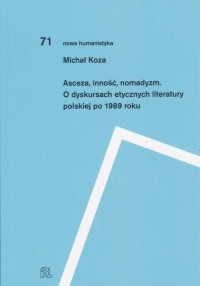 Asceza inność nomadyzm O dyskursach - okłakda ebooka