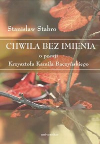 Chwila bez imienia. O poezji Krzysztofa - okłakda ebooka