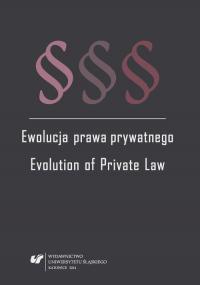 Ewolucja prawa prywatnego. Evolution - okłakda ebooka