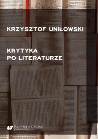 Krytyka po literaturze - okłakda ebooka
