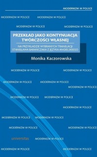 Przekład jako kontynuacja twórczości - okłakda ebooka