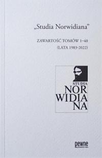 „Studia Norwidiana”. Zawartość - okłakda ebooka