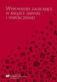 Wypowiedzi zalecające w książce - okłakda ebooka