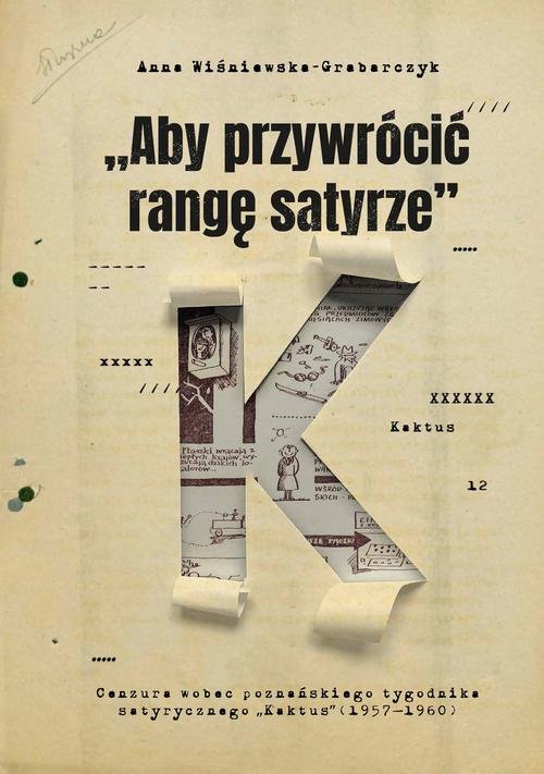 Aby przywrócić rangę satyrze. Cenzura - okłakda ebooka