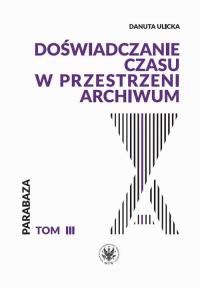 Doświadczanie czasu w przestrzeni - okłakda ebooka
