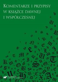 Komentarze i przypisy w książce - okłakda ebooka