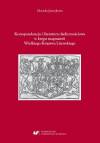 Korespondencja i literatura okolicznościowa - okłakda ebooka