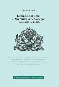 Literackie oblicze „Dziennika Wileńskiego” - okłakda ebooka