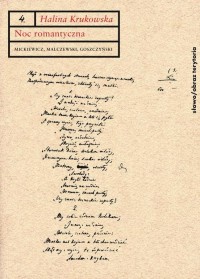 Noc romantyczna. Mickiewicz, Malczewski, - okłakda ebooka