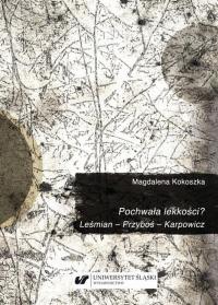 Pochwała lekkości? Leśmian – Przyboś - okłakda ebooka
