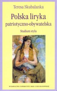 Polska liryka patriotyczno obywatelska. - okłakda ebooka
