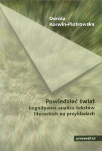 Powiedzieć świat Kognitywna analiza - okłakda ebooka