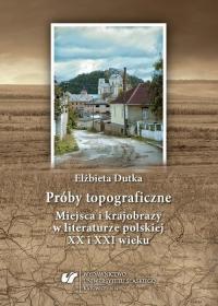 Próby topograficzne. Miejsca i - okłakda ebooka