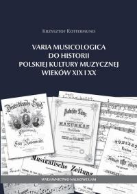 Varia Musicologica do historii - okłakda ebooka