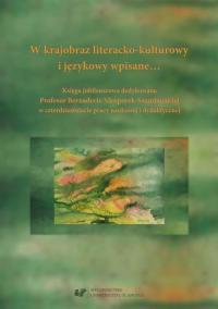 W krajobraz literacko-kulturowy - okłakda ebooka