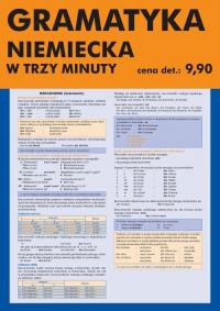 Gramatyka niemiecka w trzy minuty - okłakda ebooka