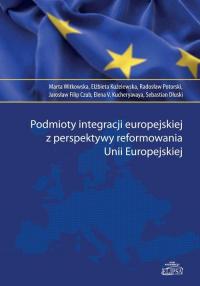 Podmioty integracji europejskiej - okłakda ebooka
