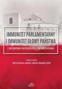 Immunitet parlamentarny i immunitet - okłakda ebooka