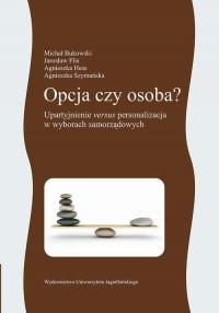 Opcja czy osoba. Upartyjnienie - okłakda ebooka