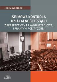 Sejmowa kontrola działalności rządu - okłakda ebooka