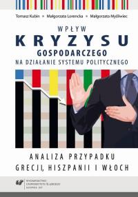 Wpływ kryzysu gospodarczego na - okłakda ebooka