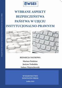 Wybrane aspekty bezpieczeństwa - okłakda ebooka