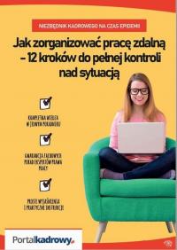 Jak zorganizować pracę zdalną – - okłakda ebooka