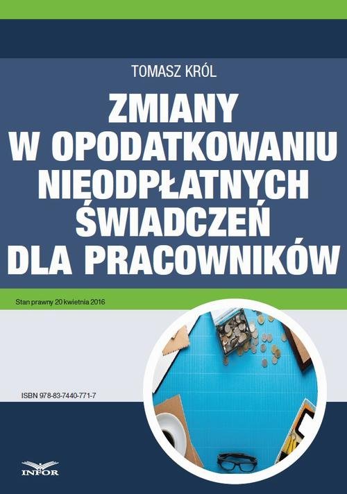 Zmiany w opodatkowaniu nieodpłatnych - okłakda ebooka