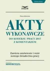 Akty wykonawcze do Kodeksu pracy - okłakda ebooka