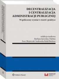 Decentralizacja i centralizacja - okłakda ebooka