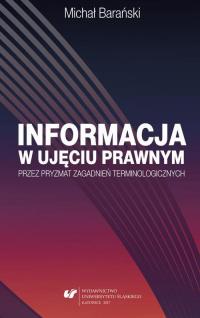 Informacja w ujęciu prawnym przez - okłakda ebooka