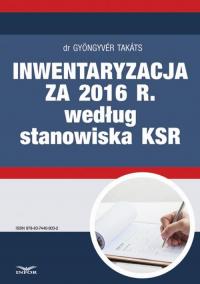 Inwentaryzacja za 2016 r. według - okłakda ebooka