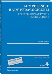 Kompetencje rady pedagogicznej. - okłakda ebooka
