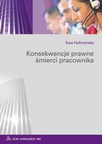 Konsekwencje prawne śmierci pracownika - okłakda ebooka