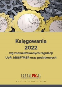 Księgowania 2022 wg znowelizowanych - okłakda ebooka