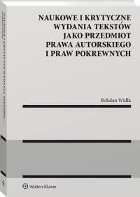 Naukowe i krytyczne wydania tekstów - okłakda ebooka