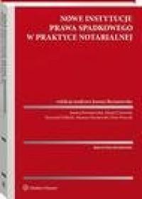 Nowe instytucje prawa spadkowego - okłakda ebooka