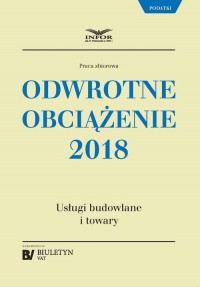 Odwrotne obciążenie 2018. Usługi - okłakda ebooka