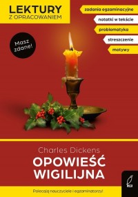 Opowieść wigilijna Lektury z opracowaniem - okładka podręcznika