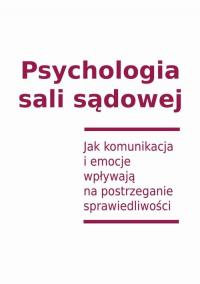 Psychologia sali sądowej - okłakda ebooka
