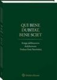 Qui bene dubitat, bene sciet. Księga - okłakda ebooka