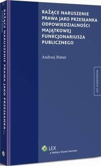 Rażące naruszenie prawa jako przesłanka - okłakda ebooka