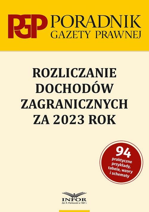 Rozliczanie dochodów zagranicznych - okłakda ebooka