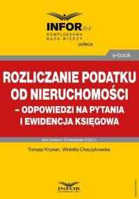 Rozliczanie podatku od nieruchomości - okłakda ebooka