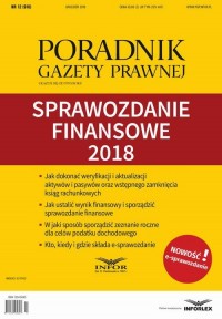Sprawozdanie finansowe 2018. Poradnik - okłakda ebooka