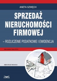 Sprzedaż nieruchomości firmowej - okłakda ebooka