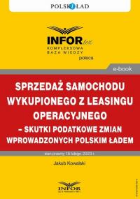 Sprzedaż samochodu wykupionego - okłakda ebooka
