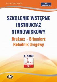 Szkolenie wstępne Instruktaż stanowiskowy - okłakda ebooka